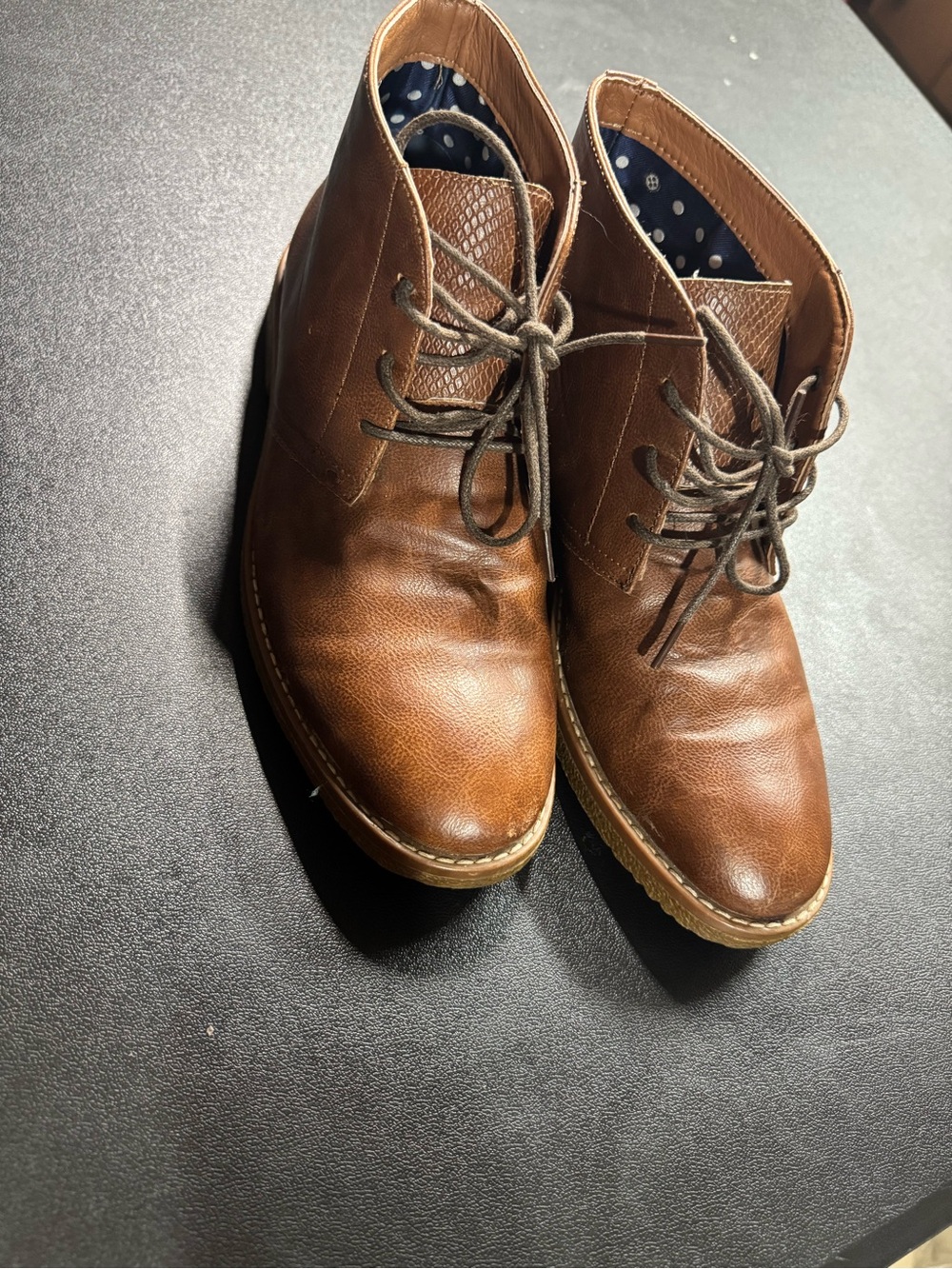 Steve Madden Brown Leather Chukka Boots